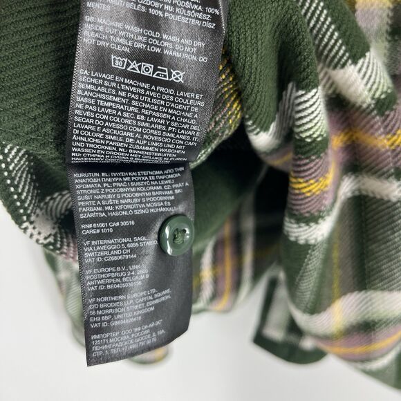 The North Face Shirt Size XL Mens Green Valley Twill Flannel Plaid Button Up - Picture 8 of 10